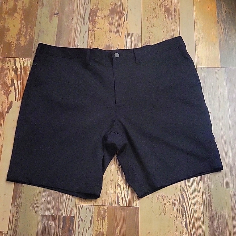 Lands End Men's Traditional Fit 6" No Iron Chino Shorts Black Size 40